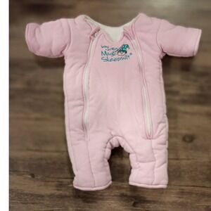 Baby Merlin's Magic Sleepsuit Pink Transition Swaddle Sleep Sack 3-6 Months